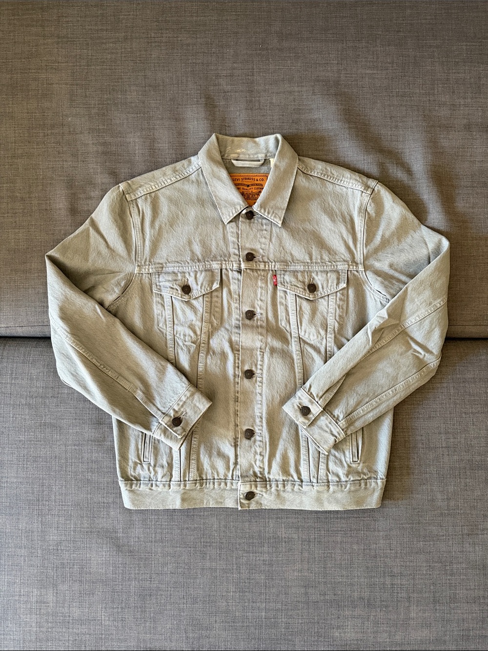Levi's Pale Gray Denim Jacket - Men's